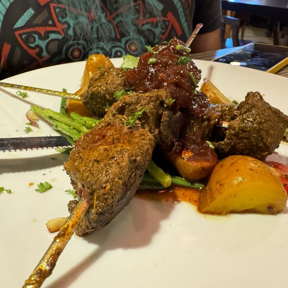 Jambo Cafe - Kenyan Style Beef Kabobs - Caribbean Near Me - Santa Fe, New Mexico Jambo Cafe - Kenyan Style Beef Kabobs - Caribbean Near Me - Santa Fe, New Mexico