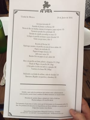 Menu photo 7 Amaya Ciudad de México, DIF Menu photo 7 Amaya Ciudad de México, DIF