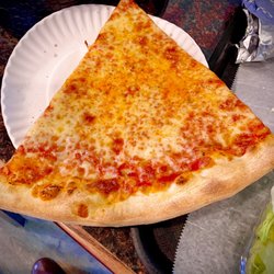 NY Pizza - ONE slice of pizza to go! Holy pizza!