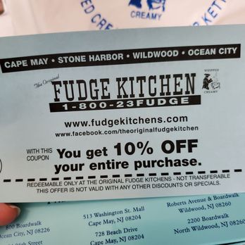 The Original Fudge Kitchen - My non expiring coupon - Candy Stores Near Me - Cape May, New Jersey The Original Fudge Kitchen - My non expiring coupon - Candy Stores Near Me - Cape May, New Jersey