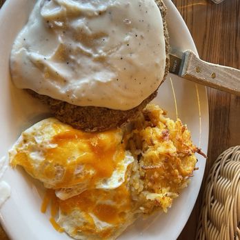 Cracker Barrel Old Country Store - Grandpa's Country Fried Breakfast - American Near Me - Denton, Texas Cracker Barrel Old Country Store - Grandpa's Country Fried Breakfast - American Near Me - Denton, Texas