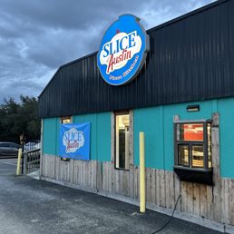 Exterior outside entrance of Slice of Austin - Austin, Texas Exterior outside entrance of Slice of Austin - Austin, Texas