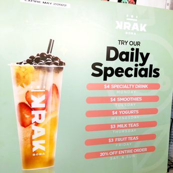 BobaHi - Daily specials till May 2 - Coffee & Tea Near Me - Torrance, California