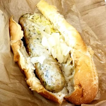 Berlin Currywurst - $7 Nuernberger Bratwurst in a bun - served w/minced onions & sauerkraut. Quite filling & delish! Gonna try the currywurst style next time. - German Near Me - Los Angeles, California Berlin Currywurst - $7 Nuernberger Bratwurst in a bun - served w/minced onions & sauerkraut. Quite filling & delish! Gonna try the currywurst style next time. - German Near Me - Los Angeles, California