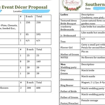 Southern Florals & Drapes - Note the differences here between brother's contract and ours. - Florists Near Me - Macon, Georgia Southern Florals & Drapes - Note the differences here between brother's contract and ours. - Florists Near Me - Macon, Georgia