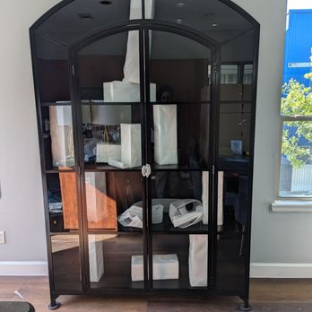 Express Crane & Rigging - Newly delivered cabinet after it was moved into the house - Crane Services Near Me - Cypress, Texas Express Crane & Rigging - Newly delivered cabinet after it was moved into the house - Crane Services Near Me - Cypress, Texas