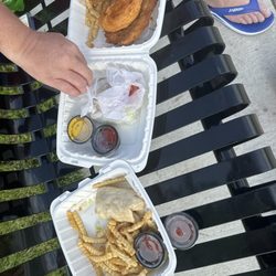 Turnwater Bar And Grill - Tenderloin and a buffalo chicken wrap