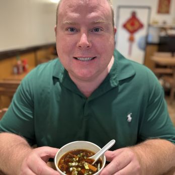 Hai Master Kitchen - Michael Russell with hot and sour soup - Chinese Near Me - Laguna Hills, California Hai Master Kitchen - Michael Russell with hot and sour soup - Chinese Near Me - Laguna Hills, California