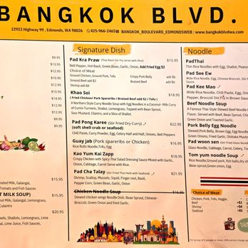 Bangkok Boulevard - Menu, Pg 1 of 2 - Thai Near Me - Edmonds, Washington Bangkok Boulevard - Menu, Pg 1 of 2 - Thai Near Me - Edmonds, Washington