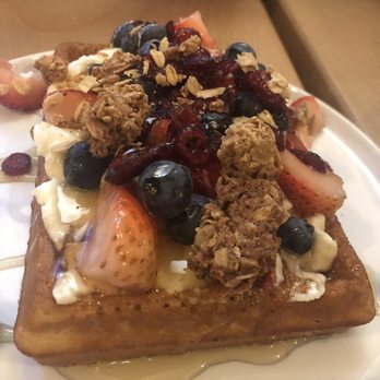 Outro - Ricotta Berry Waffle - Cafes Near Me - New York, New York