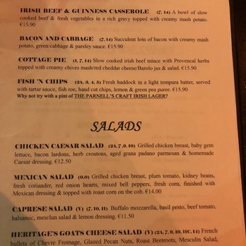 The Parnell Heritage Bar & Grill - Traditional Irish dishes and salads menu - Irish Near Me - Dublin, D The Parnell Heritage Bar & Grill - Traditional Irish dishes and salads menu - Irish Near Me - Dublin, D
