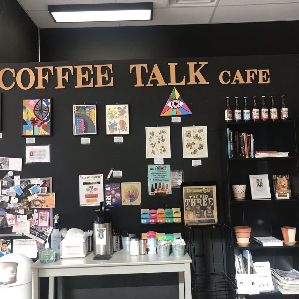 Coffee Talk Cafe - a coffee shop with black walls - Delis Near Me - Towson, Maryland Coffee Talk Cafe - a coffee shop with black walls - Delis Near Me - Towson, Maryland