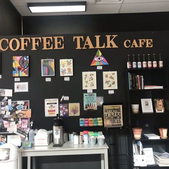 Coffee Talk Cafe - a coffee shop with black walls - Delis Near Me - Towson, Maryland