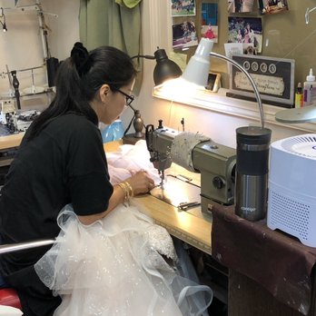 Sook Hi's Alteration - Our fairy god mother fixing my sister's wedding dress the day before. - Sewing & Alterations Near Me - Honolulu, Hawaii Sook Hi's Alteration - Our fairy god mother fixing my sister's wedding dress the day before. - Sewing & Alterations Near Me - Honolulu, Hawaii