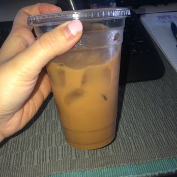 Black Sheep Coffee House - Medium iced vanilla latte with almond milk - Coffee & Tea Near Me - Springfield, Nebraska