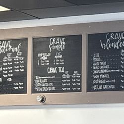 Crave Coffee & Tea - Menu 11/13/25