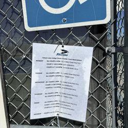 Folsom Lake College - Spring 2024 tennis court schedule