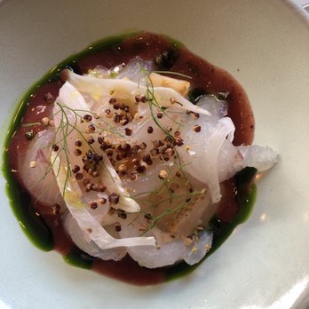 L'Accolade - Fluke crudo - French Near Me - New York, New York L'Accolade - Fluke crudo - French Near Me - New York, New York