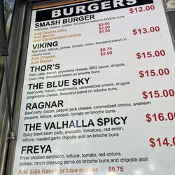 Vikings Burger & Wings - Menu a/o 12 June 2024