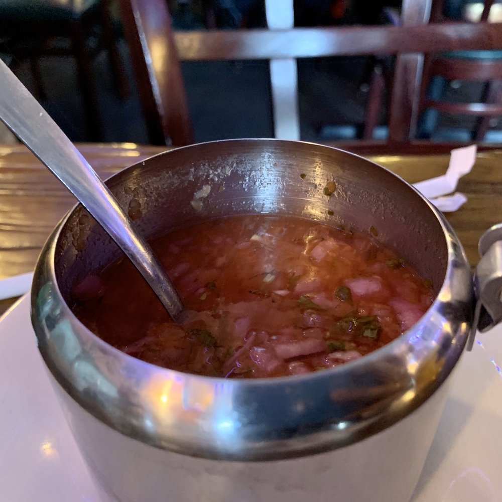 Sari's Kitchen - a bowl of soup on a plate - Latin American Near Me - Hackensack, New Jersey Sari's Kitchen - a bowl of soup on a plate - Latin American Near Me - Hackensack, New Jersey