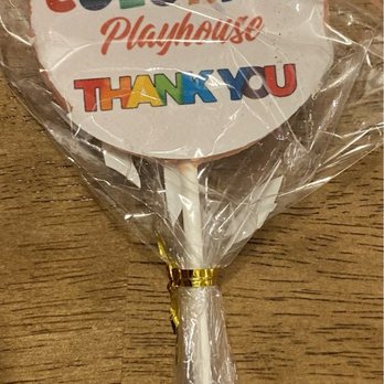 Colorful Playhouse - Thank you lollipop - their grand opening was only a few weeks ago. - Indoor Playcenter Near Me - Middle Island, New York Colorful Playhouse - Thank you lollipop - their grand opening was only a few weeks ago. - Indoor Playcenter Near Me - Middle Island, New York