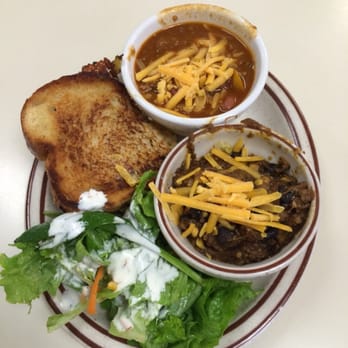 F A R M  Cafe - Chili day - traditional chili, black bean/sausage chili and  grilled cheese with chipotle, green chiles and grilled onions - Cafes Near Me - Boone, North Carolina