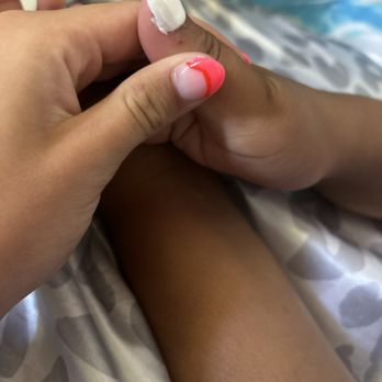Long Nails - Bumpy and messy polish - Nail Salons Near Me - Newberry, South Carolina Long Nails - Bumpy and messy polish - Nail Salons Near Me - Newberry, South Carolina