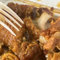 Hong Kong Bowl Louisiana Fried Chicken - Found a bug on my chicken. I thought it was part of it but I saw the bugs legs