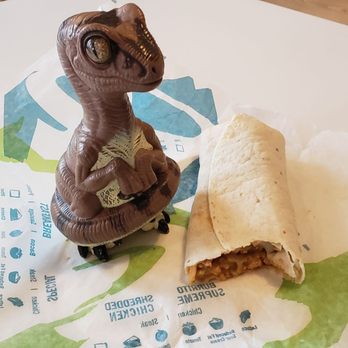 Taco Bell - Bob the Raptor says "This prey item is called a cheesey bean and rice burrito!" - Fast Food Near Me - Mentor, Ohio
