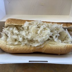 Bratwurst with Mustard and Kraut