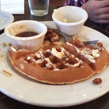 Brewed - What's left of my sons chicken and waffles. - Coffee & Tea Near Me - Fort Worth, Texas