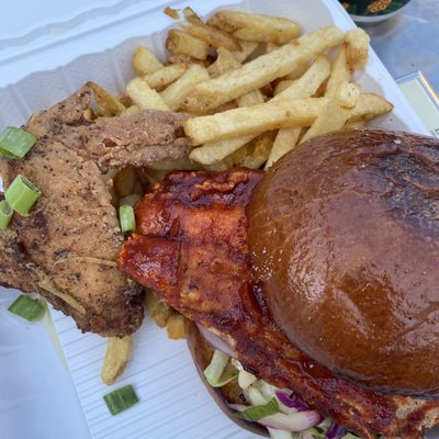 Pizza Fried Chicken Ice Cream by null