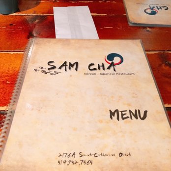 Sam Cha - Menu - Korean Near Me - Montreal, Quebec