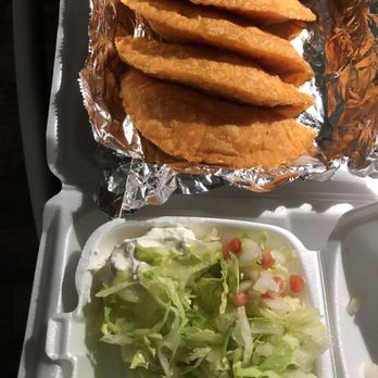 My Quate - 5 deep fried Chicken Empanadas(good, liked that salad was packaged separately) - Mexican Near Me - Hamilton Township, New Jersey My Quate - 5 deep fried Chicken Empanadas(good, liked that salad was packaged separately) - Mexican Near Me - Hamilton Township, New Jersey