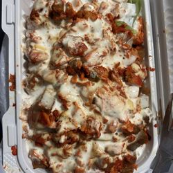 Kebab Express Halal Grill - Mix over rice.