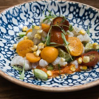 Aba - Halibut Ceviche - Mediterranean Near Me - Chicago, Illinois