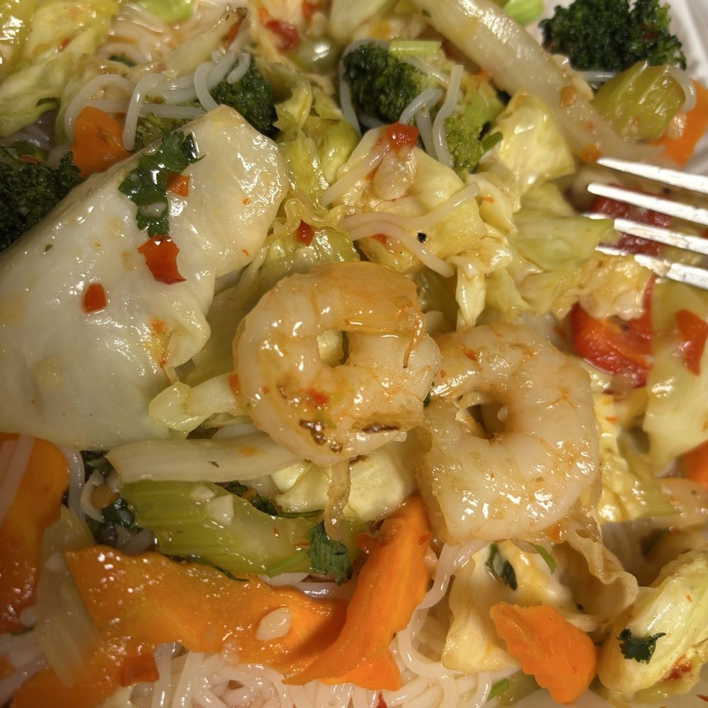 What The Pho! - Canyon Park - Black tiger shrimp stir fry with vermicelli - Vietnamese Near Me - Bothell, Washington What The Pho! - Canyon Park - Black tiger shrimp stir fry with vermicelli - Vietnamese Near Me - Bothell, Washington