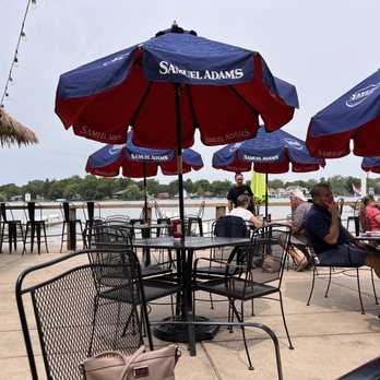 Eagle’s Nest Bar & Grill - people sitting under umbrellas - Burgers Near Me - Clarklake, Michigan Eagle’s Nest Bar & Grill - people sitting under umbrellas - Burgers Near Me - Clarklake, Michigan