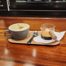 Affogato with Hazelnut Gelato at Pitango. Affogato with Hazelnut Gelato at Pitango.