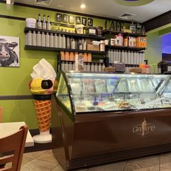 Stefano's Pizzeria - The Gelato    case has expanded with more flavors!