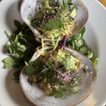 Full Of Life Flatbread - Seasonal special: clam ceviche? - New American Near Me - Los Alamos, California
