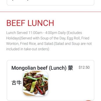 Mandarin Palace - Does include fried rice in the lunch discription. - Chinese Near Me - Santa Barbara, California