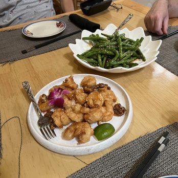 Fifty One - Walnut shrimp and stir fried green beans - Chinese Near Me - Culver City, California Fifty One - Walnut shrimp and stir fried green beans - Chinese Near Me - Culver City, California