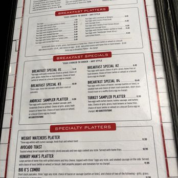 801 Southern Kitchen and Pancake House - Menu1 - Pancakes Near Me - Advance, North Carolina