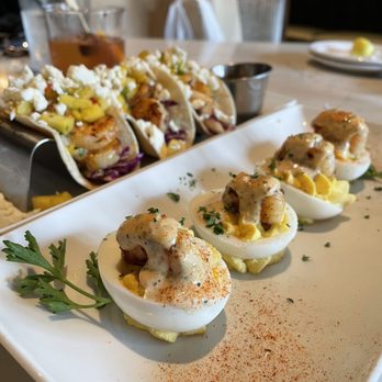 The Rouxpour - CAJUN DEVILED EGGS and shrimp tacos - Cajun/Creole Near Me - Houston, Texas The Rouxpour - CAJUN DEVILED EGGS and shrimp tacos - Cajun/Creole Near Me - Houston, Texas