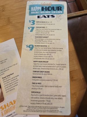 Menu photo 3 Islands Restaurant Northridge, CA