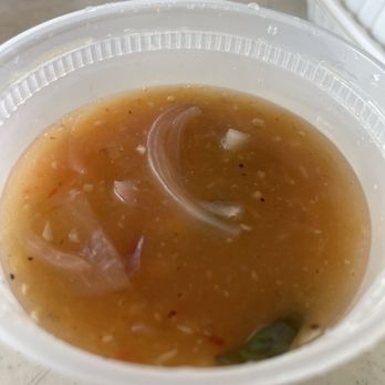 Thai Bistro Suksabay - Sweet Chili Scallops.. more of a soup style but can't be drunk like a soup - Thai Near Me - Aiea, Hawaii