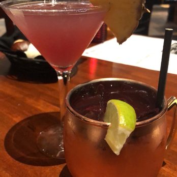Weber Grill Restaurant - Flirtini, pomegranate Moscow mule - Barbeque Near Me - Schaumburg, Illinois