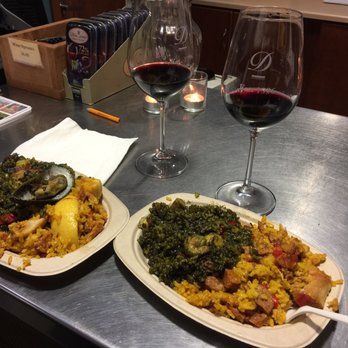 Dashe Cellars - Seafood and chicken paella with a nice glass of Dry Creek Zin - Wine Bars Near Me - Alameda, California