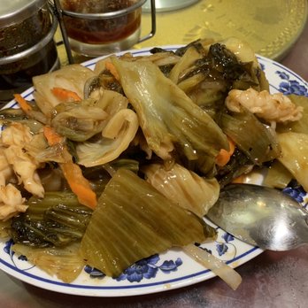 Lagoon Chinese Restaurant - Sour Mustard Greens & Squid - Chinese Near Me - Honolulu, Hawaii Lagoon Chinese Restaurant - Sour Mustard Greens & Squid - Chinese Near Me - Honolulu, Hawaii